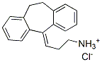 3-(10,11-dihydro-5H-dibenzo[a,d]cyclohepten-5-ylidene)propylammonium chloride  Struktur