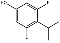 Phenol, 3,5-difluoro-4-(1-methylethyl)- (9CI) Struktur