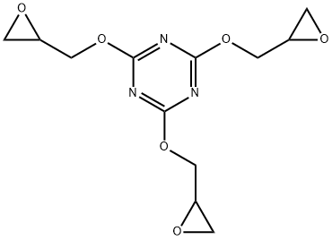 2,4,6-tris(oxiranylmethoxy)-1,3,5-triazine Struktur