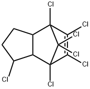 4,7-METHANOINDAN,1,4,5,6,7,8,8-HEPTACHLORO-3A,4,7,7A-TETRAHYDRO- Struktur