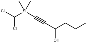 1-[(ジクロロメチル)ジメチルシリル]-1-ヘキシン-3-オール 化學構(gòu)造式