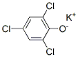 potassium 2,4,6-trichlorophenolate  Struktur