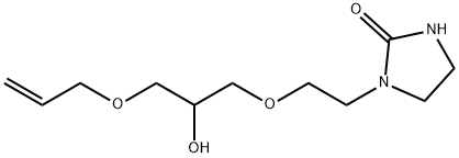 1-[2-[3-(allyloxy)-2-hydroxypropoxy]ethyl]imidazolidin-2-one  Struktur