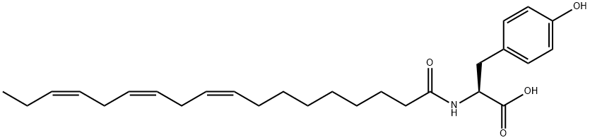 N(L-TYROSINE)-9Z,12Z,15Z-OCTADECATRIENAMIDE Struktur