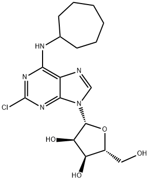 Adenosine, 2-chloro-N-cycloheptyl- Struktur