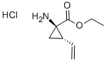 Cyclopropanecarboxylic acid, 1-amino-2-ethenyl-, ethyl ester, hydrochloride (1:1),(1R,2S)-rel- Struktur