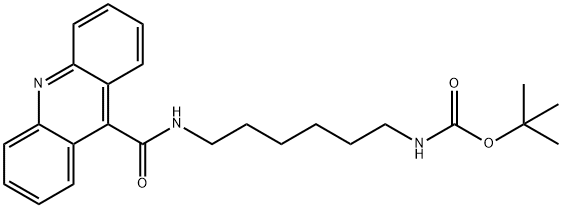 (6-[(ACRIDINE-9-CARBONYL)-AMINO]-HEXYL)-CARBAMIC ACID TERT-BUTYL ESTER Struktur