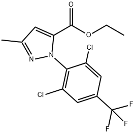 1-[2,6-DICHLORO-4-(FLUOROMETHYL)PHENYL]-3-METHYL-1H-PYRAZOLE-5-CARBOXYLIC ACID ETHYL ESTER Struktur