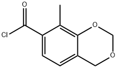 4H-1,3-Benzodioxin-7-carbonyl chloride, 8-methyl- (9CI) Struktur