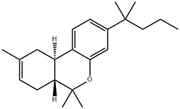 (6AR,10AR)-3-(1,1-DIMETHYLBUTYL)-6A,7,10,10A-TETRAHYDRO-6,6,9-TRIMETHYL-6H-DIBENZO[B,D]PYRAN Struktur