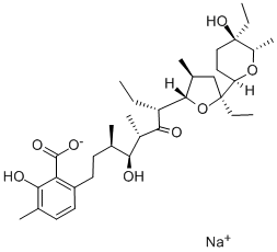 LASALOCID A SODIUM SALT Struktur