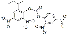 Carbonic acid 2,4-dinitrophenyl 2,4-dinitro-6-(1-methylpropyl)phenyl ester Struktur