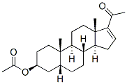 3beta-hydroxy-5beta-pregn-16-en-20-one 3-acetate  Struktur