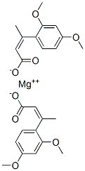 magnesium 3-(2,4-dimethoxyphenyl)-2-butenoate Struktur