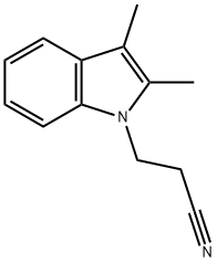 2,3-DIMETHYLINDOLE-1-PROPANENITRILE Struktur