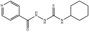 N-[(Cyclohexylthiocarbamoyl)amino]isonicotinamide Struktur