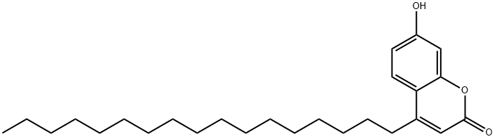 4-HEPTADECYLUMBELLIFERONE Struktur