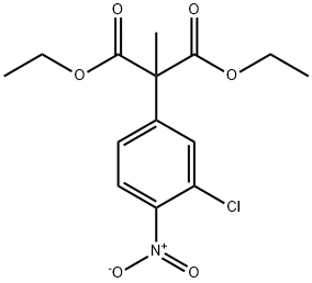 diethyl (3-chloro-4-nitrophenyl)methylmalonate Struktur