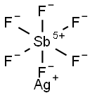 Silver hexafluoroantimonate Struktur