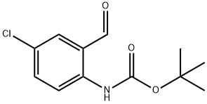 (4-CHLORO-2-FORMYL-PHENYL)-CARBAMIC ACID TERT-BUTYL ESTER Struktur