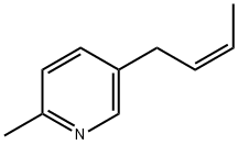 (Z)-5-(but-2-enyl)-2-methylpyridine Struktur