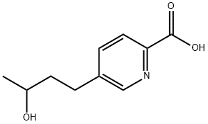 5-(3-Hydroxybutyl)-2-pyridinecarboxylic acid Struktur