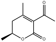 2H-Pyran-2-one, 3-acetyl-5,6-dihydro-4,6-dimethyl-, (6S)- (9CI) Struktur