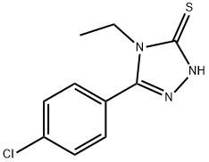 5-(4-CHLORO-PHENYL)-4-ETHYL-4H-[1,2,4]TRIAZOLE-3-THIOL Struktur