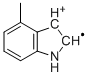 1H-Indole,4-methyl-,radicalion(1+)(9CI) Struktur