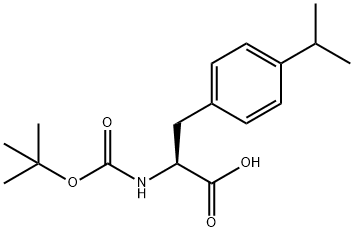 BOC-P-ISOPROPYLPHENYL-L-ALANINE Struktur