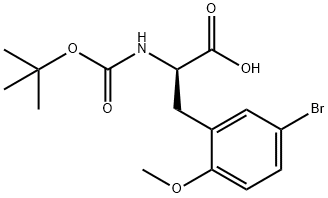 (R)-N-BOC-(5-BROMO-2-METHOXYPHENYL)ALANINE Struktur