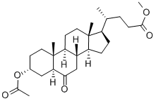 3-ALPHA-HYDROXY-6-OXO-5-ALPHA-CHOLAN-24-OIC ACID METHYL ESTER 3-ACETATE Struktur