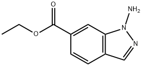 1H-Indazole-6-carboxylicacid,1-amino-,ethylester(9CI) Struktur