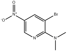 3-BROMO-2-(N,N-DIMETHYL)AMINO-5-NITROPYRIDINE Struktur