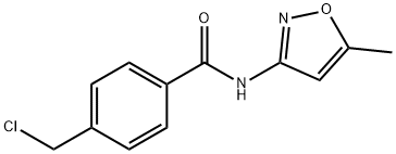 4-(CHLOROMETHYL)-N-(5-METHYLISOXAZOL-3-YL)BENZAMIDE Struktur