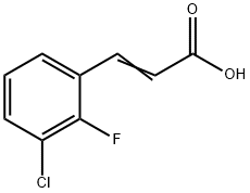 3-Chloro-2-fluorocinnamic acid Struktur