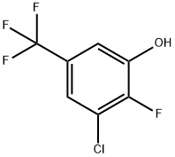 3-CHLORO-2-FLUORO-5-(TRIFLUOROMETHYL)PHENOL Struktur