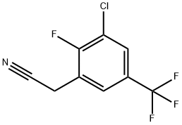 3-CHLORO-2-FLUORO-5-(TRIFLUOROMETHYL)PHENYLACETONITRILE Struktur