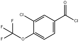 3-CHLORO-4-(TRIFLUOROMETHOXY)BENZOYL CHLORIDE Struktur