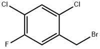 2,4-DICHLORO-5-FLUOROBENZYL BROMIDE Struktur