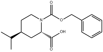 4-ISOPROPYL-PIPERIDINE-1,2-DICARBOXYLIC ACID 1-BENZYL ESTER Struktur