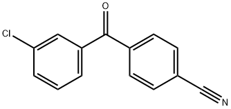 4-[(3-Chlorophenyl)carbonyl]benzonitrile Struktur