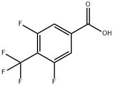 3,5-DIFLUORO-4-(TRIFLUOROMETHYL)BENZOIC ACID Struktur