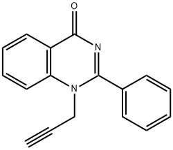 2-Phenyl-1-(2-propynyl)quinazolin-4(1H)-one Struktur