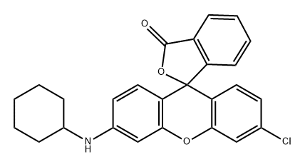 3'-Chloro-6'-(cyclohexylamino)fluoran Struktur