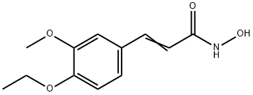 3-(4-Ethoxy-3-methoxyphenyl)-2-propenehydroxamic acid Struktur