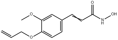 3-(4-Allyloxy-3-methoxyphenyl)-2-propenehydroxamic acid Struktur