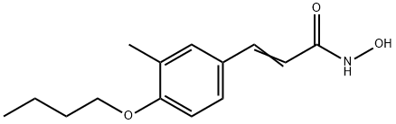 3-(4-Butoxy-3-methylphenyl)-2-propenehydroxamic acid Struktur