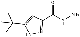 3-(叔丁基)-1H-吡唑-5-甲酰肼 結構式