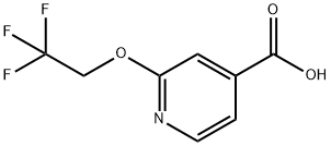 2-(2,2,2-Trifluoroethoxy)-4-pyridinecarboxylicacid Struktur